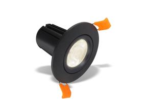 DM201338  Broma 10 Tridonic Powered 10W 4000K 810lm 36° CRI>90 LED Engine Black Round Adjustable Recessed Spotlight, IP20